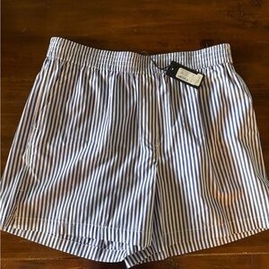 rag & bone navy stripe Emma stripe poplin short( NWT)